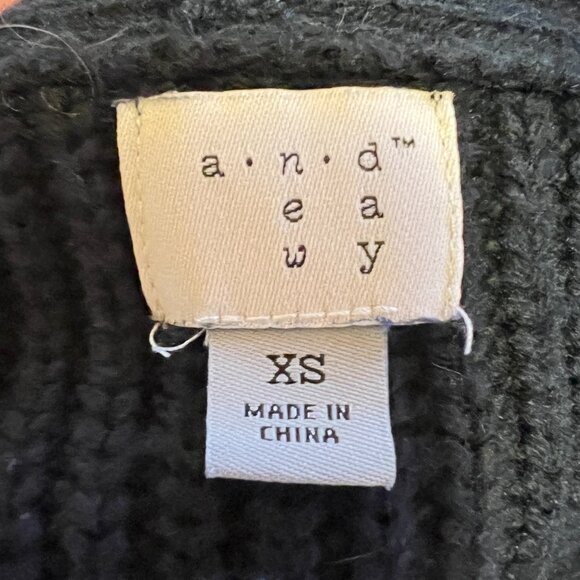 A New Day - Women's - Shawl Collar, Open Cardigan - Black - Size XS - Picture 5 of 6